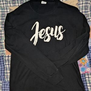 Jesus graphic crew neck edit: sold on Mercari